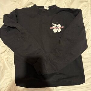 TRADER JOES CREW NECK SWEATSHIRT BLACK
